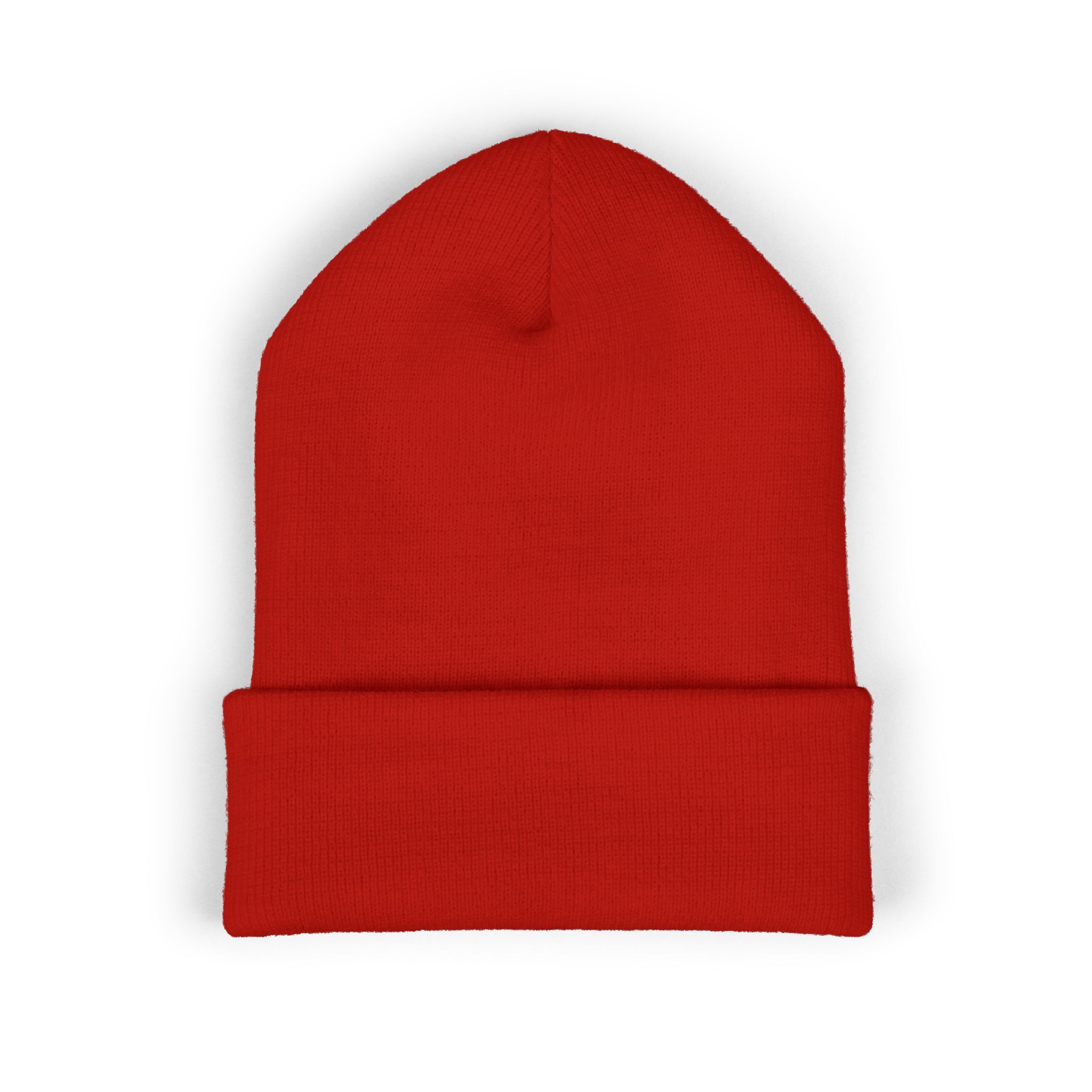The Deep Dive: Indie AF 2025 Holidays by Grown cuffed beanie features light embroidery and a folded brim, shown on a white background—ideal for nailing an Indie AF 2025 look.