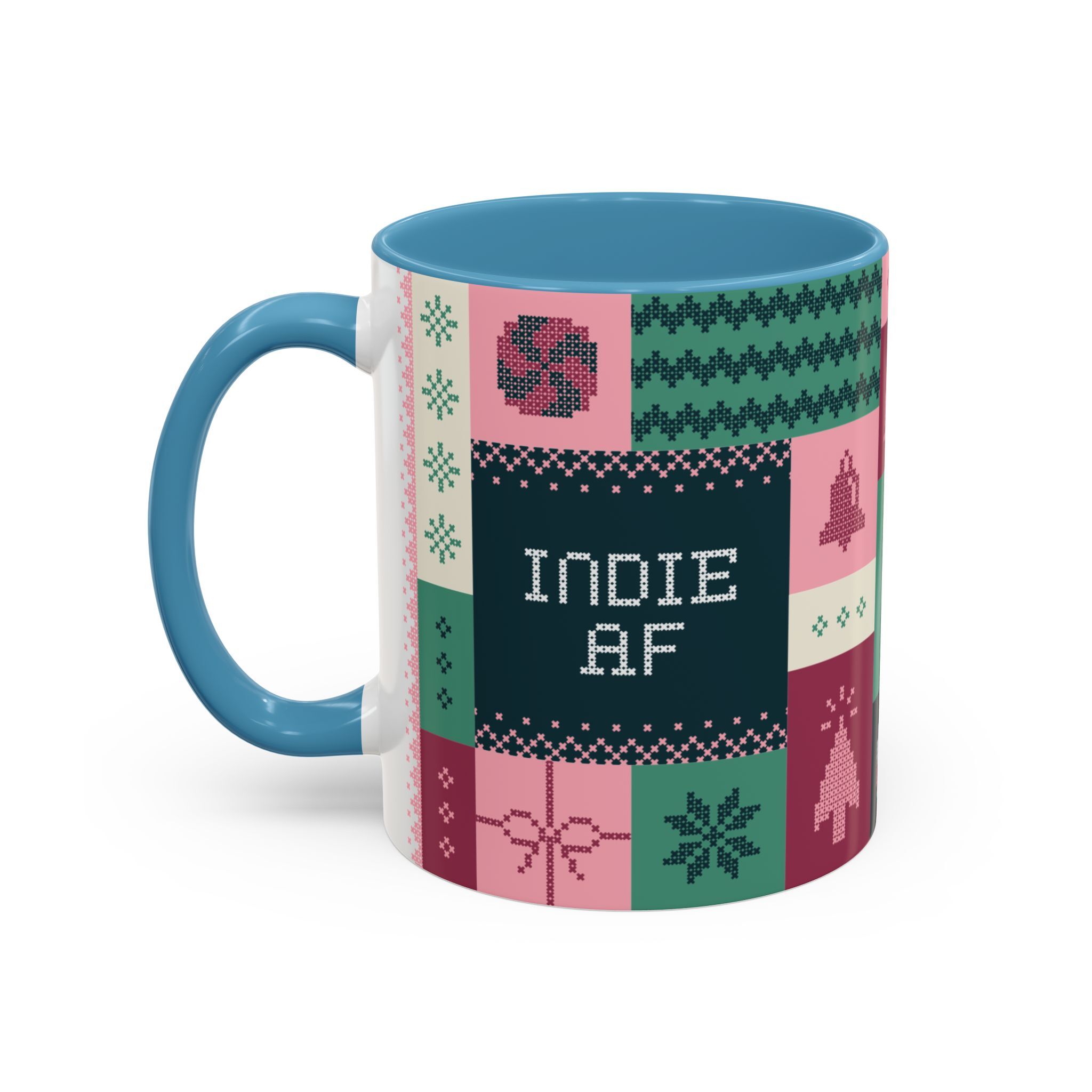 The "Mandatory Fun" Mug - Pink | 11oz Indie AF 2025 Holidays by Grown features a playful indie design—perfect for adding a quirky touch to your holiday mug collection.